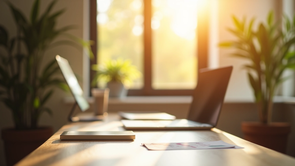 Espace de travail productif avec planification de temps et organisation des tâches